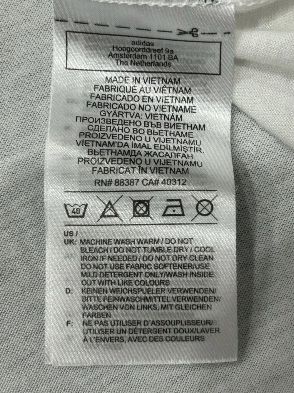 Adidas White Mens Crewneck Recycled Polyester Lightweight T-Shirt Athleisure